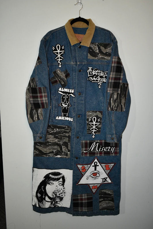 "Misery" Denim trench jacket